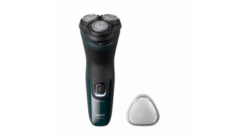 Philips Shaver Series 3000X, Wet&amp; Dry skuveklis (lādējams), tumši zaļš