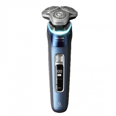 PHILIPS i9000 Prestige Ultra Elektroskuveklis mitrai/sausai skūšanai (lādējams), Mystic Aqua