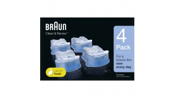 BRAUN maināmas kasetnes ar tīrīšanas šķidrumu  skuvekļiem Clean&amp;Renew