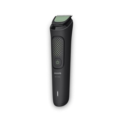 PHILIPS Multigroom series 3000 trimmeris (9-in-1), melns ar zaļu