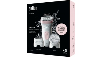 BRAUN Silk 7 epilators ar piederumiem