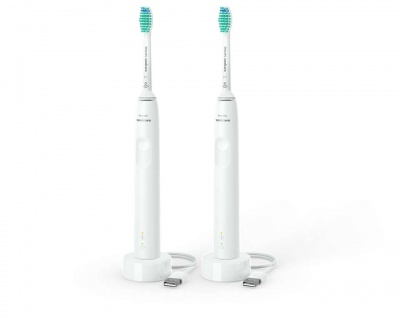 PHILIPS 3100 Sonic elektriskā zobu birste 2 gab, balta
