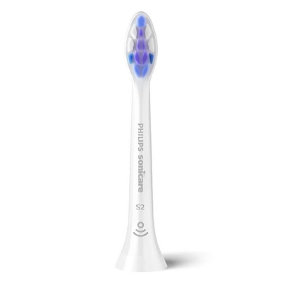 Sonicare S2 Sensitive zobu birstes uzgalis, 4 gab, balts