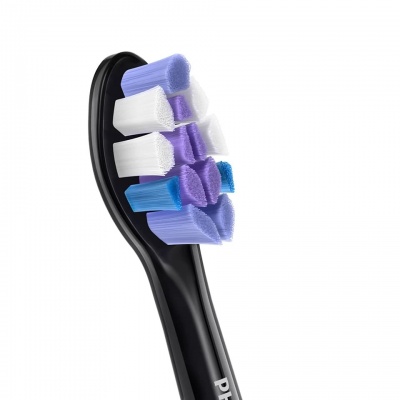Sonicare S2 Sensitive zobu birstes uzgalis, 4 gab, melns