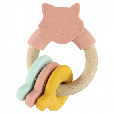 Trixie koka / silikona zobgrauznis, kaķis, 0m+