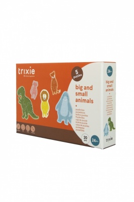 Trixie puzle -  Lieli un mazi dzīvnieki (5 puzles)