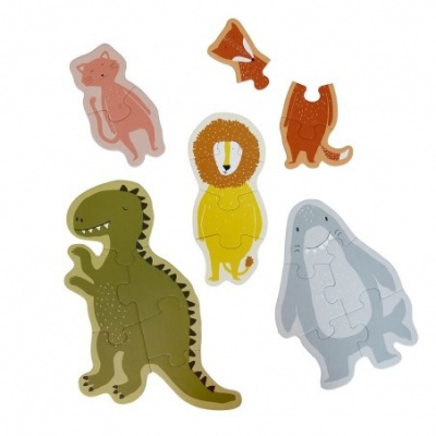 Trixie puzle -  Lieli un mazi dzīvnieki (5 puzles)