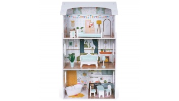 Gerardo's Toys koka leļļu māja ar LED apgaismojumu, Luna