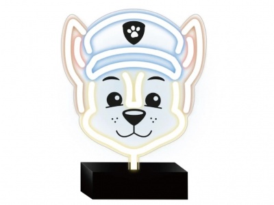 PAW PATROL Led neona lampa uz statīva bērniem, Ķepu patruļa-Chase