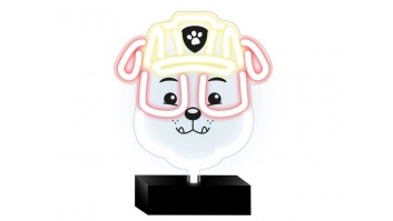 PAW PATROL Led neona lampa uz statīva bērniem, Ķepu patruļa-Rubble