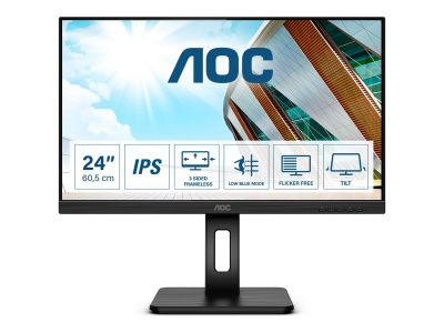 AOC | Q24P2Q | 23.8 " | IPS | QHD | 16:9 | 75 Hz | 4 ms | 2560 x 1440 | 250 cd/m² | Headphone out (3.5mm) | HDMI ports quantity 1 | Black | Warranty 36 month(s)