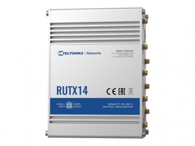 LTE Cat 12 Router | RUTX14 | 802.11ac | 867 Mbit/s | 10/100/1000 Mbps Mbit/s | Ethernet LAN (RJ-45) ports 5 | MU-MiMO Yes | 4G | Antenna type Internal