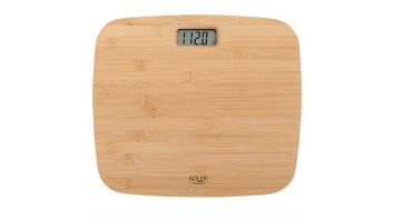 Adler | Bathroom Bamboo Scale | AD 8173 | Maximum weight (capacity) 150 kg | Accuracy 100 g