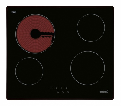 CATA | Hob | TN 604/B | Vitroceramic | Number of burners/cooking zones 4 | Touch | Black | Display