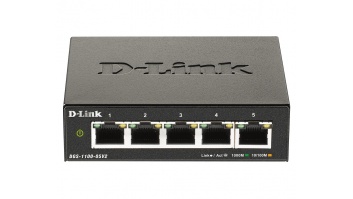 D-Link | Smart Managed Switch | DGS-1100-05V2/E | Managed L2 | Rackmountable | Gigabit Ethernet (copper) ports quantity 5