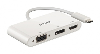 D-Link | 3-in-1 USB-C to HDMI/VGA/DisplayPort Adapter | DUB-V310 | USB hub | USB Type-C