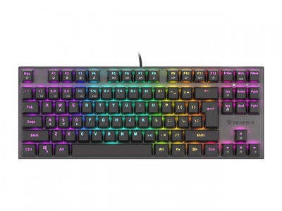 Genesis | THOR 303 TKL | Mechanical Gaming Keyboard | Wired | RGB LED light | US | USB Type-A | 865 g | Replaceable "HOT SWAP" Switches