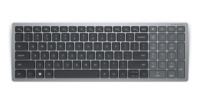Dell | Keyboard | KB740 | Keyboard | Wireless | Russian | Titan Gray | 2.4 GHz, Bluetooth 5.0 | 506 g