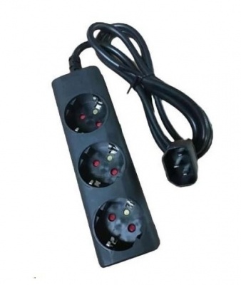 Eaton Output cable IEC-Schuko 10A C14 - 3x Schuko-Box | 1010081 | Sockets quantity 3