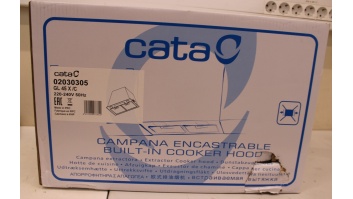 SALE OUT. SALE OUT. CATA | Hood | GL 45 X /C | Built-in | Energy efficiency class A | Width 50 cm | 820 m³/h | Touch | EcoLed | Stainless steel | DAMAGED PACKAGING