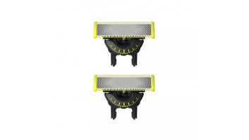 Philips | OneBlade Replacement blade, 2 pcs | QP420/50 | Black/Green