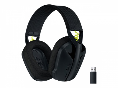 Logitech LIGHTSPEED Gaming Headset | G435 | Bluetooth | Over-Ear | Microphone | Wireless | Black and Neon Yellow