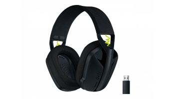 Logitech LIGHTSPEED Gaming Headset | G435 | Bluetooth | Over-Ear | Microphone | Wireless | Black and Neon Yellow
