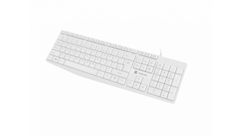 Natec | Keyboard | Nautilus NKL-1951 | Keyboard | Wired | US | White | USB Type-A | 390 g