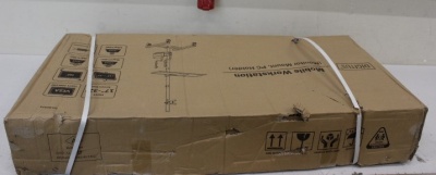 SALE OUT. Mobile workstation with individual height adjustment | DA-90374 | Monitor Mount, PC Holder | 17-32 " | Black