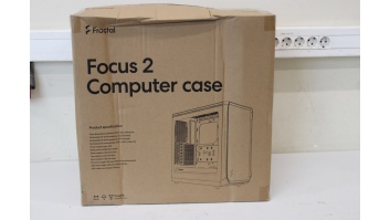 SALE OUT. Fractal Design | Focus 2 | Side window | RGB Black TG Clear Tint | Midi Tower | DAMAGED PACKAGING | Power supply included No | ATX