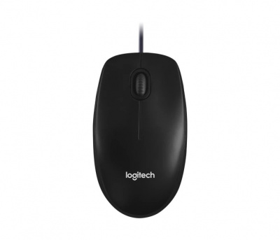 Logitech | Mouse | M100 | Optical | Optical mouse | Wired | Black