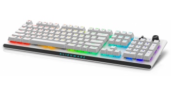 Dell | Alienware Tri-Mode AW920K | Wireless Gaming Keyboard | Wireless | RGB LED light | US | Bluetooth | Lunar Light | Numeric keypad | CHERRY MX Red | Wireless connection