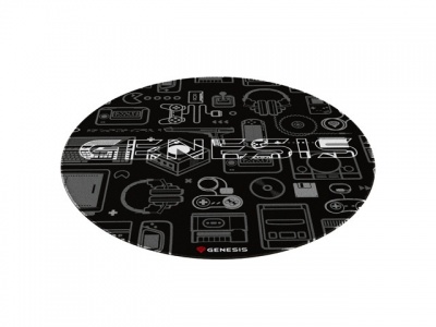 Genesis Protective Floor Mat Tellur 300 Round Gear Polyester | Floor Mat | Multicolor