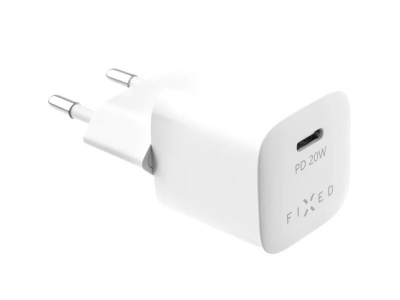 Fixed | Mini USB-C Travel Charger USB-C/Lightning Cable