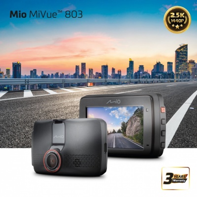 Mio | MiVue 803 | 2.5K 1440P | GPS | Wi-Fi | Dash cam | Audio recorder