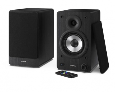 Sharp CP-SS30 Bookshelf Speakers, Black | Sharp | Speakers | CP-SS30(BK) Bookshelf | 60 W | Bluetooth | Black | Wireless connection