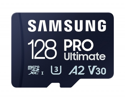 Samsung | MicroSD Card | PRO Ultimate | 128 GB | microSDXC Memory Card | Flash memory class U3, V30, A2 | SD adapter
