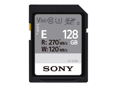 Sony | UHS-II SDXC Memory Card | SF-E | 128 GB | SDXC | Flash memory class 10, U3, V60