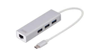Digitus | USB Type-C 3-Port Hub + Gigabit Ethernet