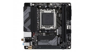 Gigabyte | B650I AX 1.0 | Processor family AMD | Processor socket AM5 | DDR5 DIMM | Supported hard disk drive interfaces SATA, M.2 | Number of SATA connectors 2