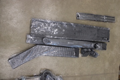 SALE OUT. | SALE OUT. EDBAK | TR18 | Trolleys & Stands | 60-98 " | Maximum weight (capacity) 80 kg | DAMAGED PACKAGING, SCARTCHED | Black