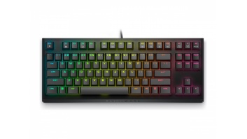 Dell Alienware Tenkeyless AW420K | Gaming Keyboard | Wired | EN | Dark Side of the Moon | CHERRY MX Red