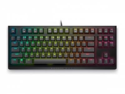 Dell Alienware Tenkeyless AW420K | Gaming Keyboard | Wired | EN | Dark Side of the Moon | CHERRY MX Red