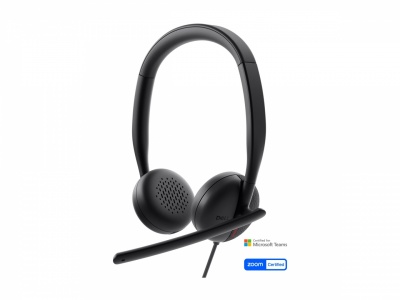 Dell | Headset | WH3024 | Built-in microphone | USB-C, USB-A | Black
