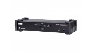 Aten 4-Port USB 3.0 4K HDMI KVMP Switch with Audio Mixer Mode | CS1824
