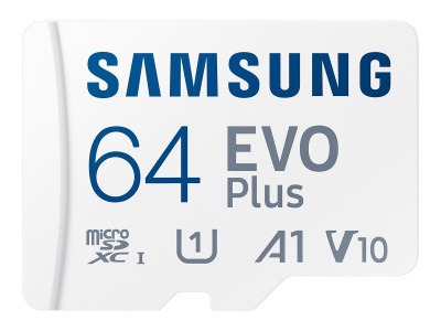Samsung | MicroSD Card | EVO Plus | 64 GB | microSDXC Memory Card | Flash memory class U1, V10, A1