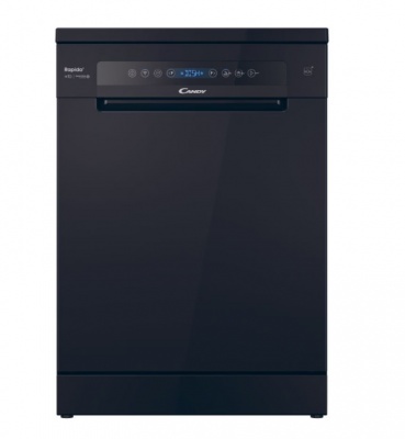 Dishwasher | CF 5C6F0B | Free standing | Width 59.7 cm | Number of place settings 15 | Number of programs 8 | Energy efficiency class C | Display | Black