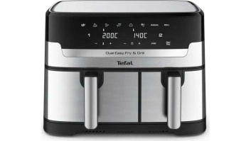 TEFAL Fryer | EY905D10 | Capacity 5.2+3.1 L | Hot air technology | Stainless Steel/Black