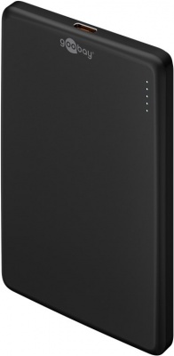 Goobay Magnetic Wireless Power Bank | 70182 | 5000 mAh | USB-C | Black