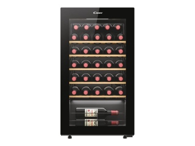 Candy | Wine Cooler | 438063 | Energy efficiency class G | Free standing | Bottles capacity 34 | Black